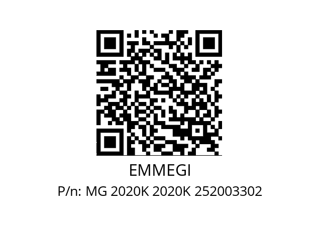   EMMEGI MG 2020K 2020K 252003302