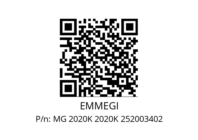   EMMEGI MG 2020K 2020K 252003402