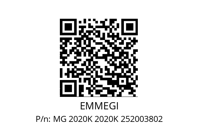   EMMEGI MG 2020K 2020K 252003802