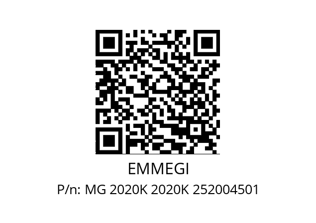   EMMEGI MG 2020K 2020K 252004501