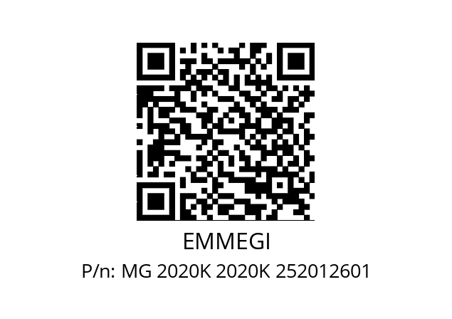   EMMEGI MG 2020K 2020K 252012601