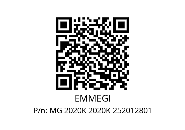   EMMEGI MG 2020K 2020K 252012801