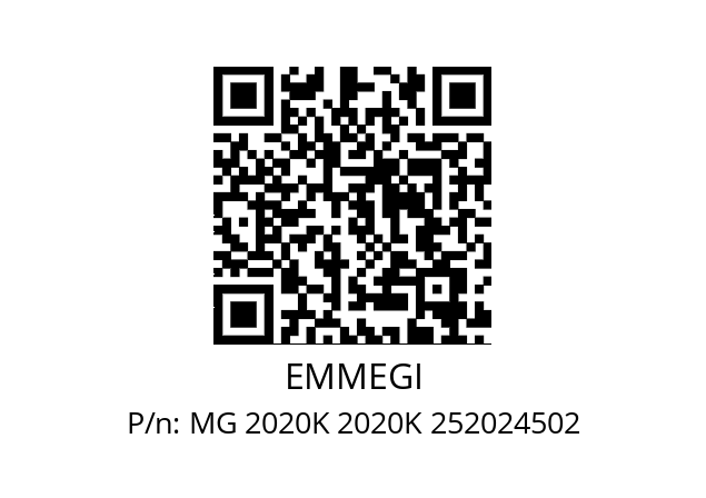   EMMEGI MG 2020K 2020K 252024502