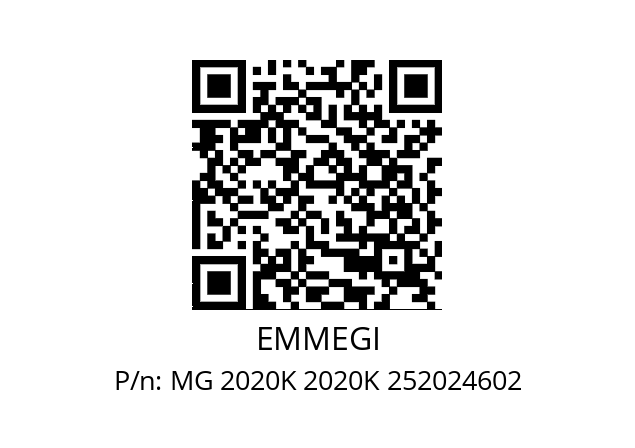   EMMEGI MG 2020K 2020K 252024602