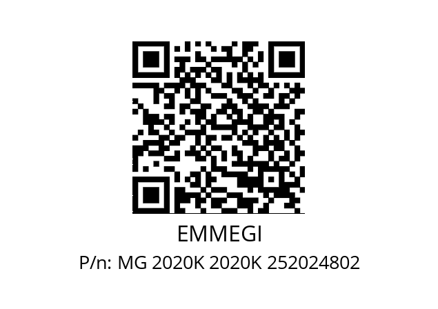   EMMEGI MG 2020K 2020K 252024802