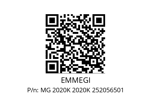   EMMEGI MG 2020K 2020K 252056501