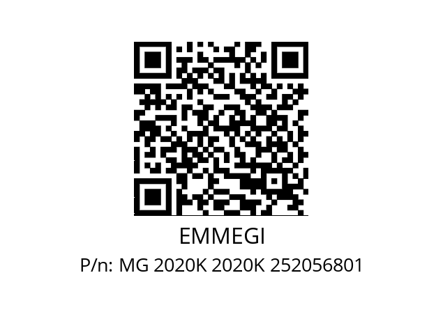   EMMEGI MG 2020K 2020K 252056801