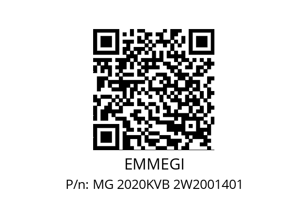   EMMEGI MG 2020KVB 2W2001401