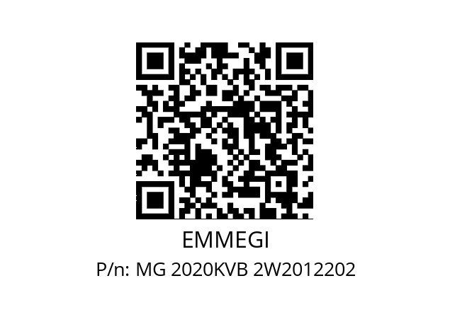   EMMEGI MG 2020KVB 2W2012202