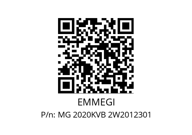   EMMEGI MG 2020KVB 2W2012301