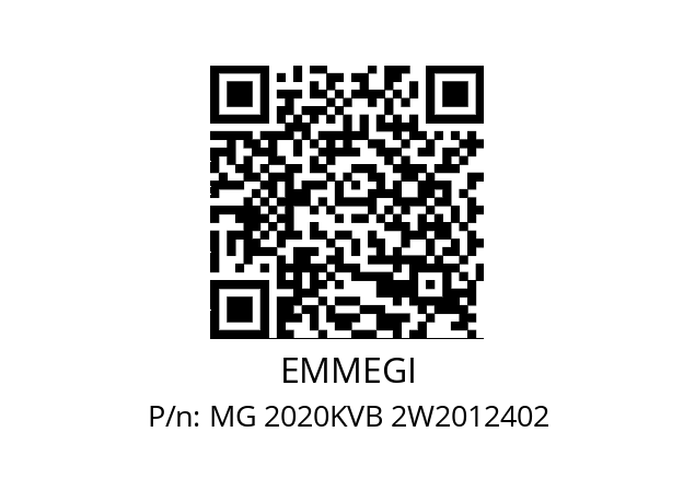   EMMEGI MG 2020KVB 2W2012402