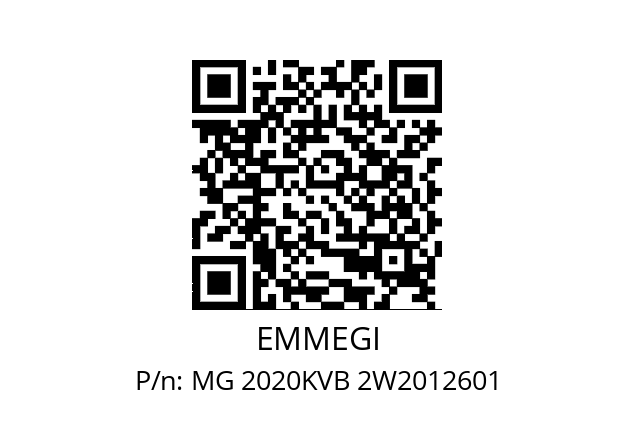   EMMEGI MG 2020KVB 2W2012601