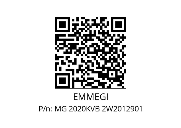   EMMEGI MG 2020KVB 2W2012901