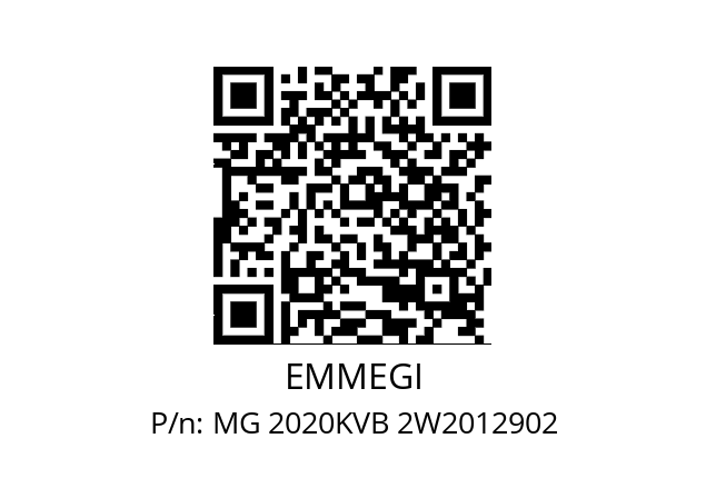   EMMEGI MG 2020KVB 2W2012902