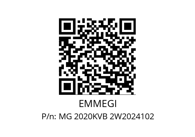   EMMEGI MG 2020KVB 2W2024102