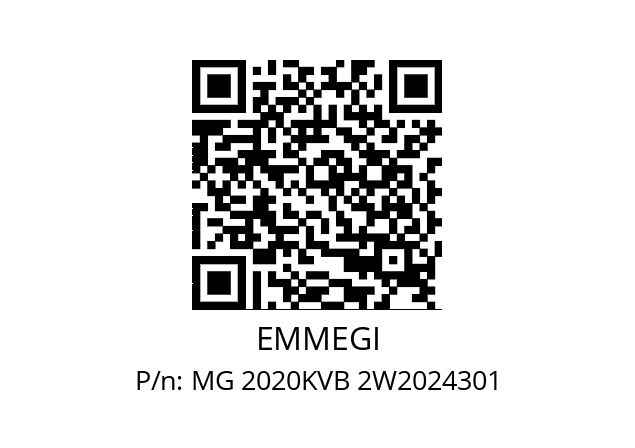   EMMEGI MG 2020KVB 2W2024301