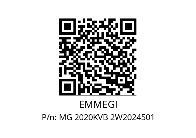   EMMEGI MG 2020KVB 2W2024501