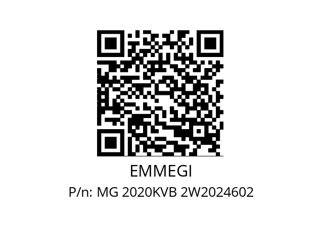   EMMEGI MG 2020KVB 2W2024602