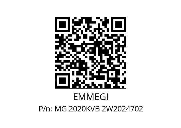   EMMEGI MG 2020KVB 2W2024702