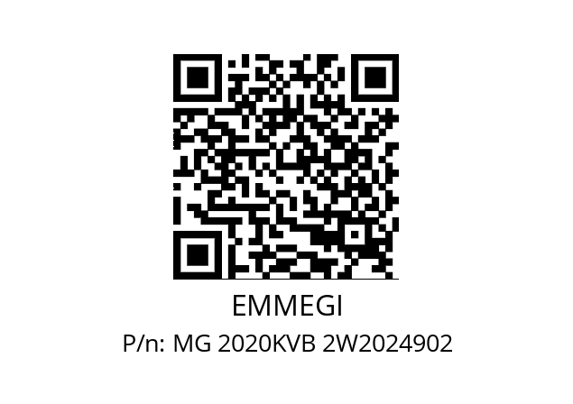   EMMEGI MG 2020KVB 2W2024902