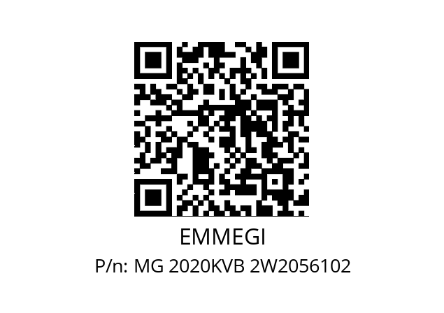   EMMEGI MG 2020KVB 2W2056102