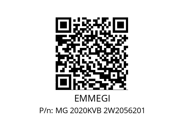   EMMEGI MG 2020KVB 2W2056201