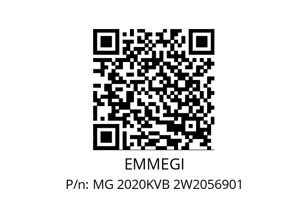   EMMEGI MG 2020KVB 2W2056901