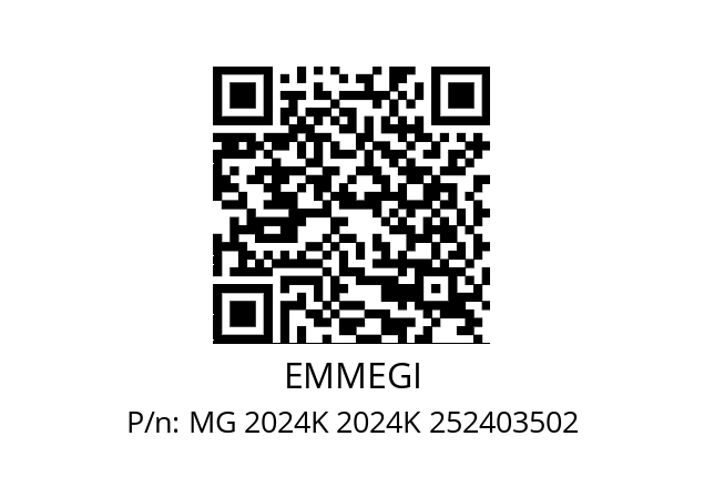   EMMEGI MG 2024K 2024K 252403502