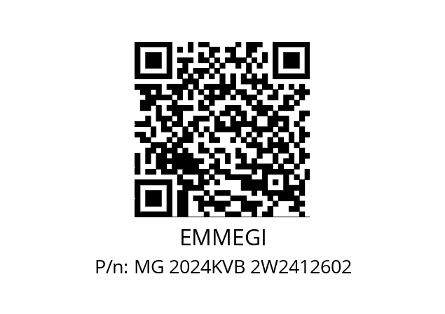   EMMEGI MG 2024KVB 2W2412602