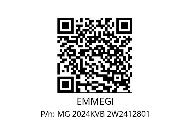   EMMEGI MG 2024KVB 2W2412801