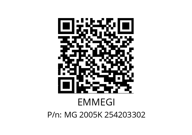   EMMEGI MG 2005K 254203302