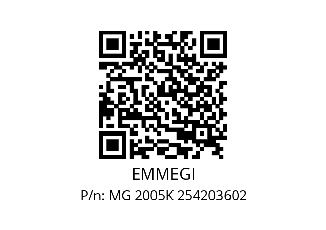   EMMEGI MG 2005K 254203602