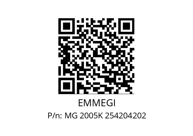   EMMEGI MG 2005K 254204202