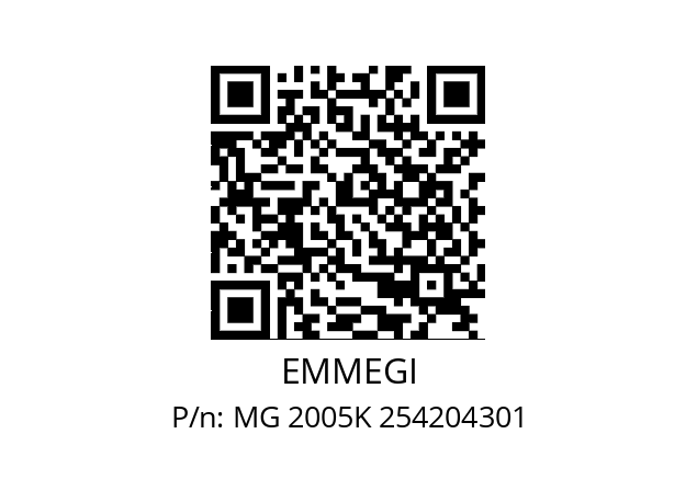   EMMEGI MG 2005K 254204301