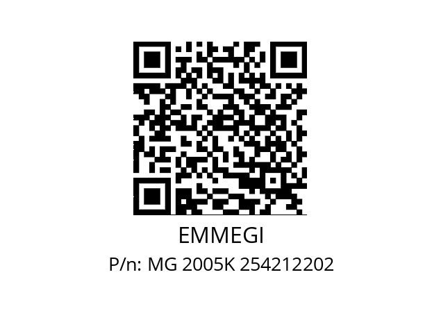   EMMEGI MG 2005K 254212202