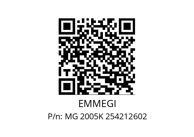   EMMEGI MG 2005K 254212602