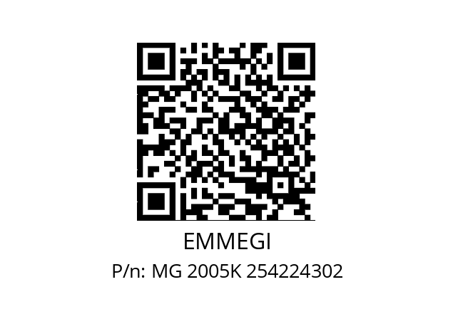   EMMEGI MG 2005K 254224302