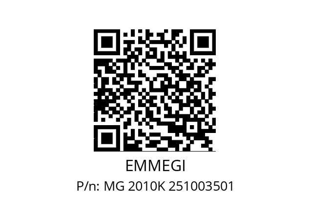   EMMEGI MG 2010K 251003501