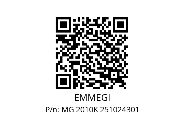   EMMEGI MG 2010K 251024301