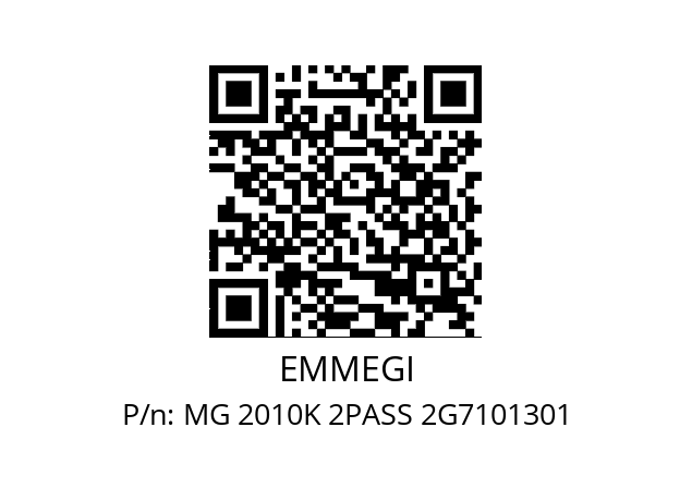   EMMEGI MG 2010K 2PASS 2G7101301