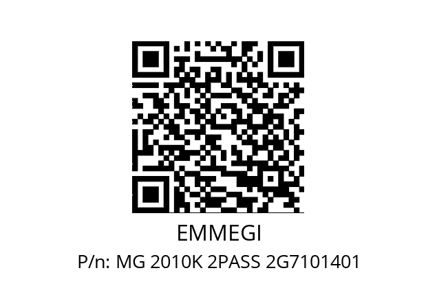   EMMEGI MG 2010K 2PASS 2G7101401