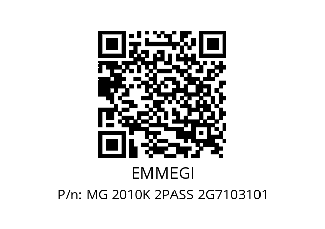   EMMEGI MG 2010K 2PASS 2G7103101