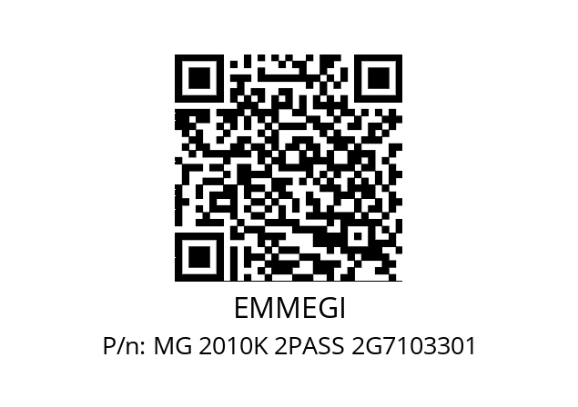   EMMEGI MG 2010K 2PASS 2G7103301