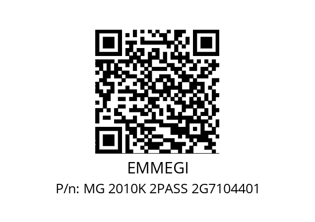   EMMEGI MG 2010K 2PASS 2G7104401