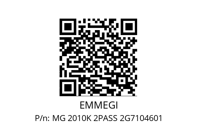   EMMEGI MG 2010K 2PASS 2G7104601