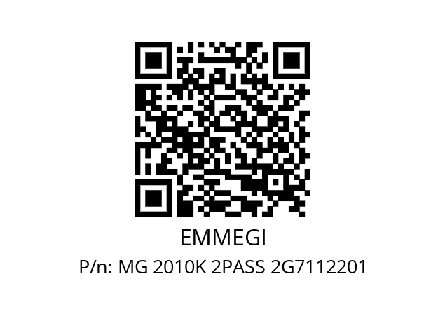   EMMEGI MG 2010K 2PASS 2G7112201