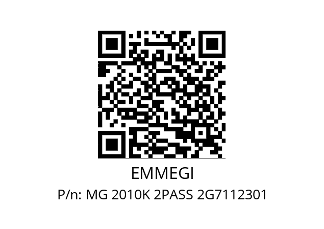   EMMEGI MG 2010K 2PASS 2G7112301