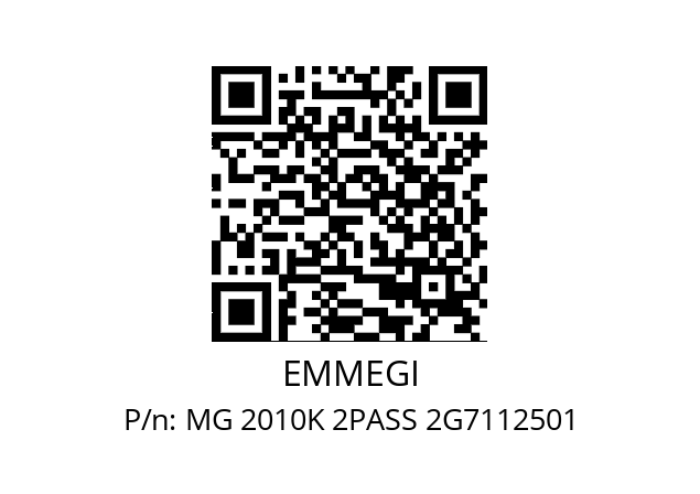   EMMEGI MG 2010K 2PASS 2G7112501