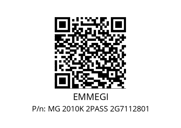   EMMEGI MG 2010K 2PASS 2G7112801