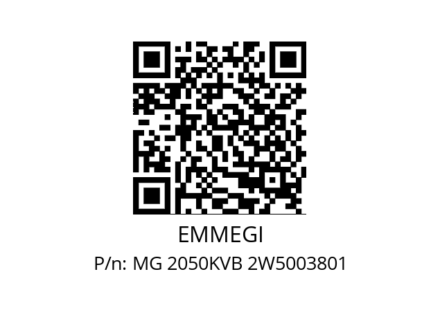   EMMEGI MG 2050KVB 2W5003801